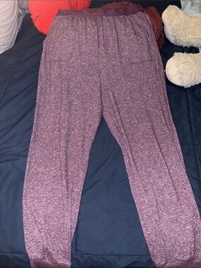 PINK Victoria's Secret Marled Plum Lounge Jogger Pants